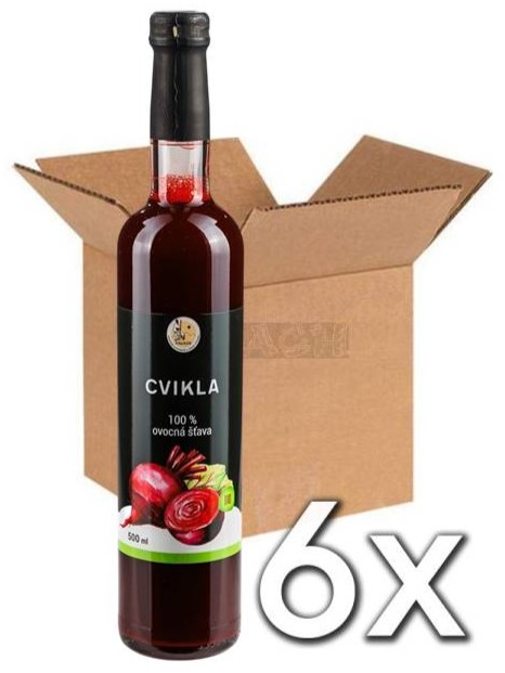 Valach Prírodná cviklová šťava 100% 500ml | 6ks v kartóne