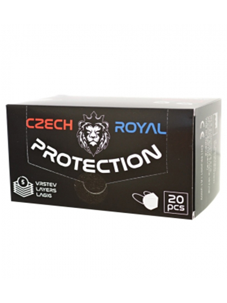 Czech Royal Zdravotnícky respirátor FFP2 biely 20ks