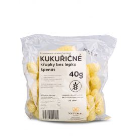 NATURAL JIHLAVA Kukuričné chrumky - špenát 40g