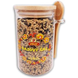 Agrokarpaty Sypaný čaj v skle s lyžičkou Bazový čaj 500ml/ 110g