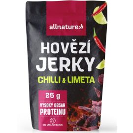 Allnature Hovädzie sušené mäso Chilli & Lime Jerky 25g