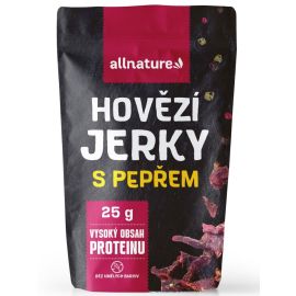 Allnature Hovädzie sušené mäso Pepper Jerky 25g