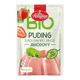Amylon Puding Jahodový BIO bez lepku v 40g