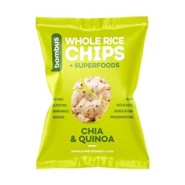 Bombus Celozrnné ryžové chipsy chia a quinoa 60g