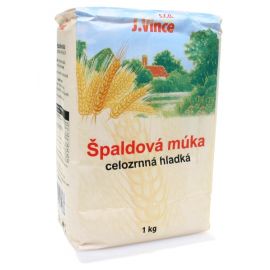 J. Vince Špaldová múka celozrnná hladká 1kg