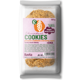 Ravita Cookies pšenové s malinami a červenou repou + CHIA 120g