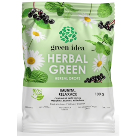 Green Idea Bylinné cukríky Herbal green - Imunita, relaxácia 100g
