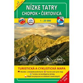 Nízke Tatry - Chopok, Čertovica 1 Turistická mapa 1:25 000