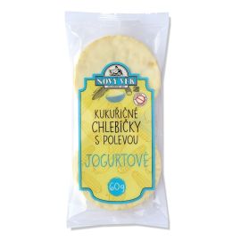 Nový věk Kukuričné chlebíčky s polevou jogurtové 60g