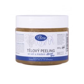 Pleva Telový peeling so soľou a medom citrónová tráva 300g