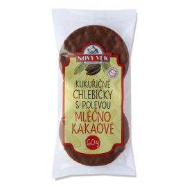 Nový věk Kukuričné chlebíčky s polevou mliečnokakaové 60g