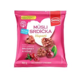 Semix Müsli srdiečka brusnice a višne 50g