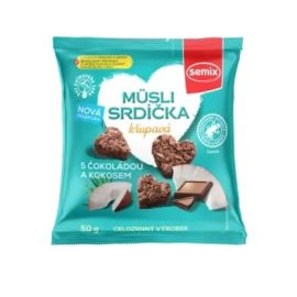 Semix Müsli srdiečka s čokoládou a kokosom 50g