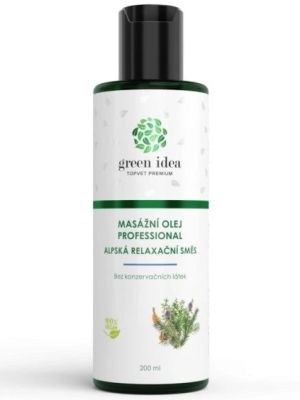 Green Idea Alpská relaxačná zmes - masážny olej 200ml