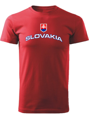 Tričko Slovakia Unisex Červené