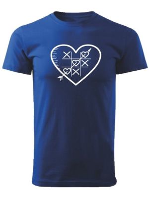 Tričko piškvorky Unisex Kráľovské modré