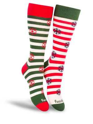 Fusakle ponožky Vianoce na snehu M 39 - 42