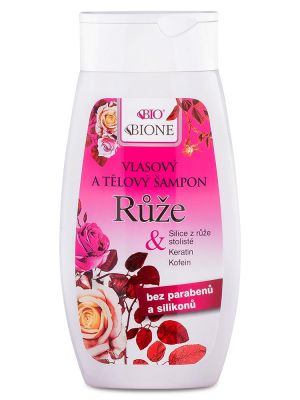 Bione Cosmetics - Vlasový a telový šampón Ruža 260ml
