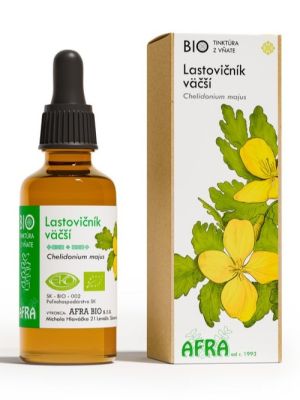 AFRA Lastovičník väčší - BIO tinktúra z vňate 50ml