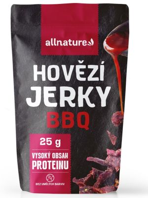 Allnature Hovädzie sušené mäso BBQ Jerky 25g