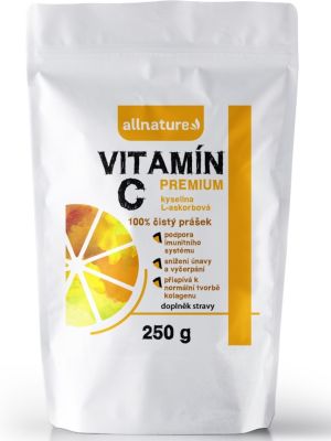 Allnature Vitamín C prášok Premium 250g