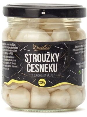 Bassta Strúčiky cesnaku v slanokyslom náleve 200g