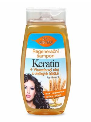 Bione Cosmetics - Regeneračný vlasový šampón Keratin + Olej z obilných klíčkov 250ml