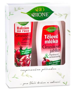 Bione Cosmetics - Darčeková kazeta GRANÁTOVÉ JABLKO Telové mlieko + Balzam na  ruky