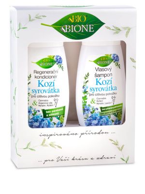 Bione Cosmetics - Darčeková kazeta KOZIA SRVÁTKA Regeneračný kondicionér + Vlasový šampón