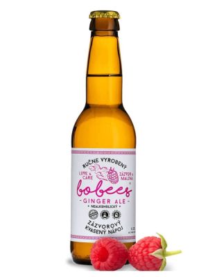 Bobees Ginger Ale Zázvor Malina 0,33l