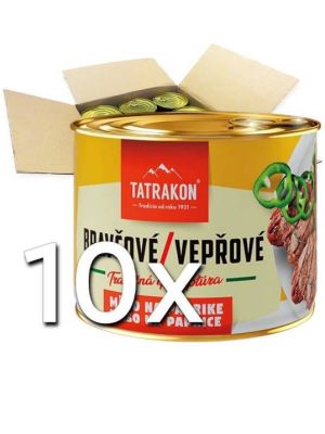 Tatrakon Bravčové mäso na paprike 190g | 10ks v kartóne