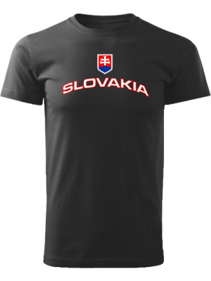 Tričko Slovakia Unisex Čierne