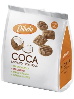 Dibeta Coca kakaovo-kokosové sušienky 180g