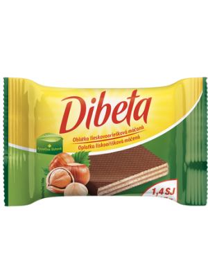 Dibeta Oblátka lieskovooriešková máčaná 25g
