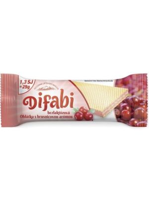 Difabi Oblátka s brusnicovou arómou 25g