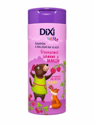 DIXI Šampón a balzam na vlasy Jahoda+malina Svište 250ml
