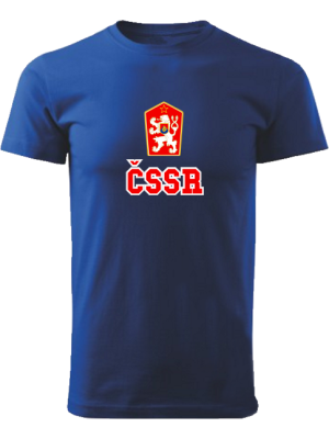 Tričko ČSSR Unisex Kráľovské modré