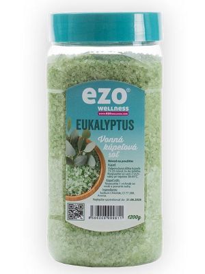 Ezo Wellness Vonná kúpeľová soľ Eukalyptus 1200g