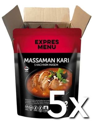 Expres menu Massaman karí s kačacím mäsom 2P 600g | 5ks v kartóne