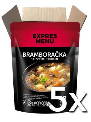 Expres menu Zemiaková polievka s lesnými hubami 2 porcie 600g | 5ks v kartóne