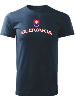 Tričko Slovakia Unisex Námornícke modré