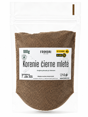 Fookori Korenie čierne mleté 100g