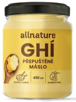 Allnature Gheé prepustené maslo 450ml