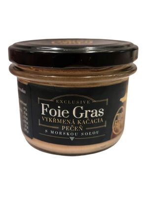 Top-farm Foie Gras Vykŕmená kačacia pečeň s morskou soľou 150g