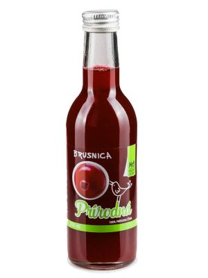 Mountberry brusnicová prírodná šťava 100% 250ml