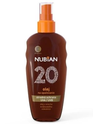 Nubian Olej na opaľovanie SPF20 sprej 200ml