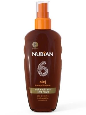 Nubian Olej na opaľovanie SPF6 sprej 200ml