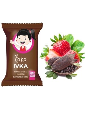Pink Onion Čoko IVKA kakaová tyčinka s jahodami 20g