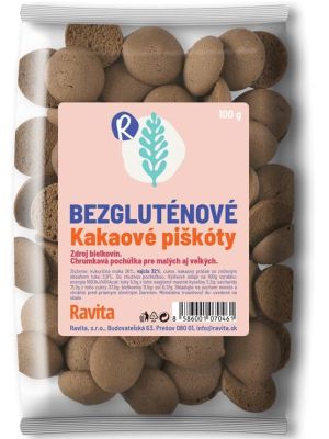 Ravita Piškóty bezgluténové kakaové 120g