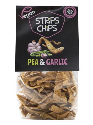 Strips Chips Pea and Garlic 80g